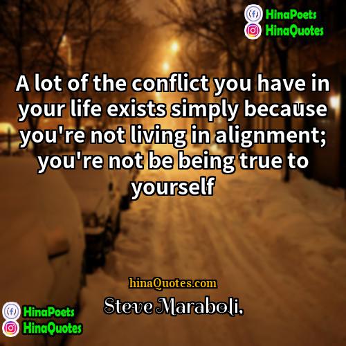 Steve Maraboli Quotes | A lot of the conflict you have